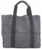 Kožené kabelka shopper bag Vittoria Gotti šedá V8252